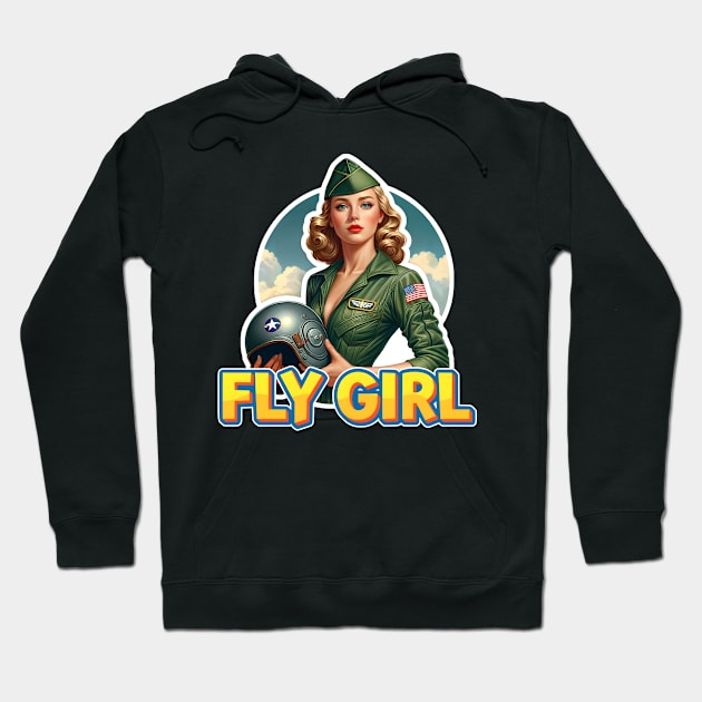 Fly Girl Hoodie by Rawlifegraphic